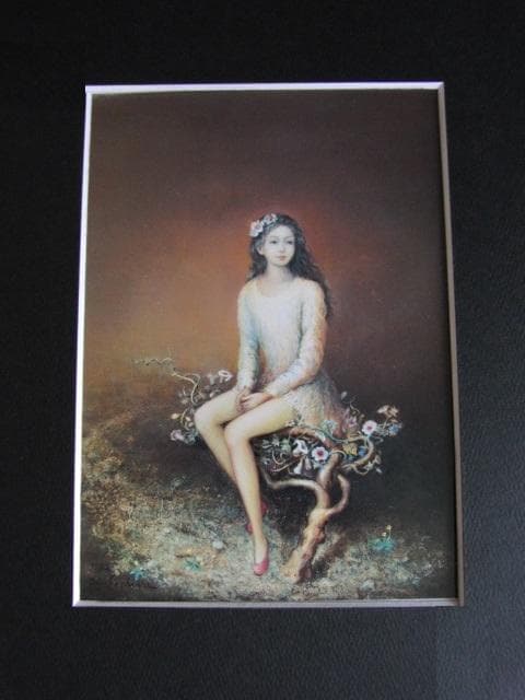 設和幹、【森の暦（陽）】、希少な大判額装用画集より、美品、日本人画家