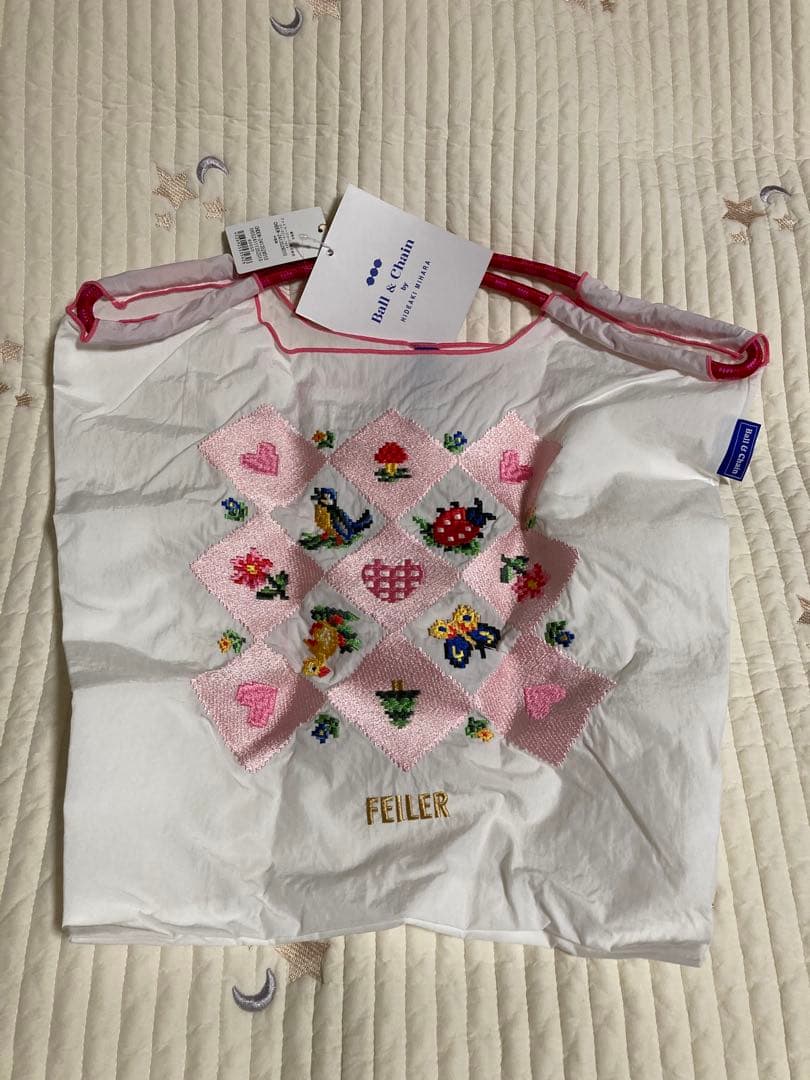 【新品】ボールアンドチェーン×フェイラー チャーミングハイジデイ 白 M　完売品