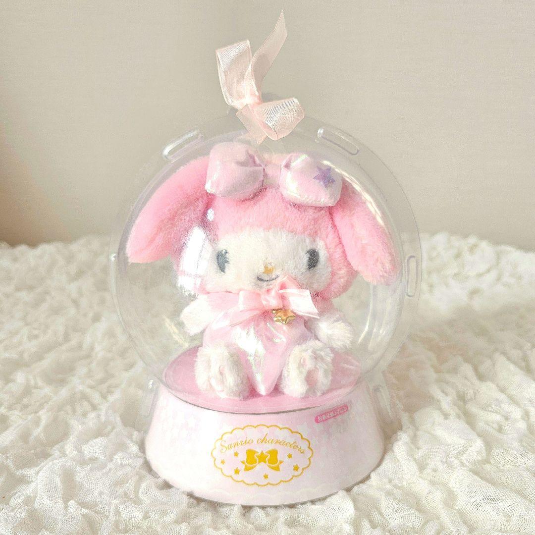 サンリオ マイメロディ 2019 スノーグローブ風 スノードーム ぬいぐるみ MY MELODY/マイメロディ・Snow globe/スノーグローブ/スノードーム