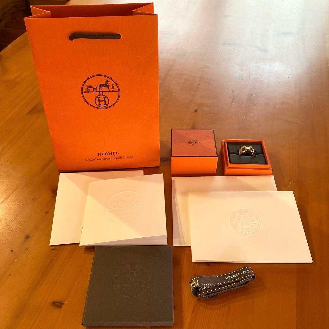 エルメス HERMES エヴァー シェーヌダンクル MM 目を惹く存在感♪ HERMES エヴァー シェーヌダンクル MM リング