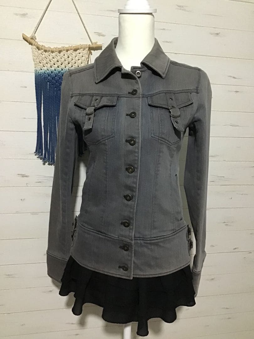 Y2K 平成ギャル ダークコア グランジ パンク お兄系 デニムジャケット