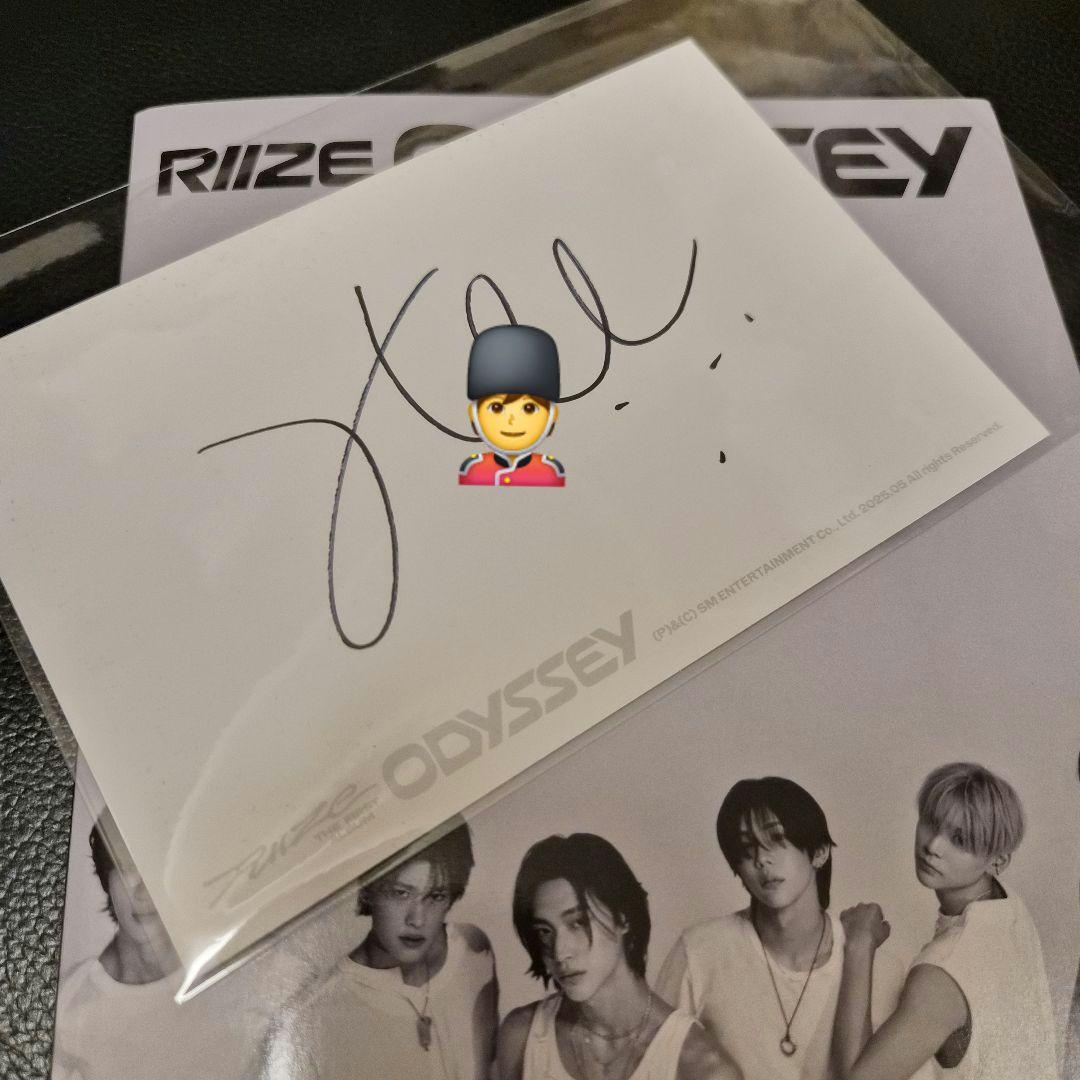 ソヒ 直筆サイン RIIZE ODYSSEY US盤 アメリカ限定 - メルカリ