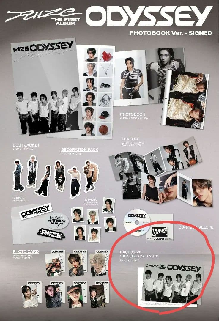 ソヒ 直筆サイン RIIZE ODYSSEY US盤 アメリカ限定 - メルカリ