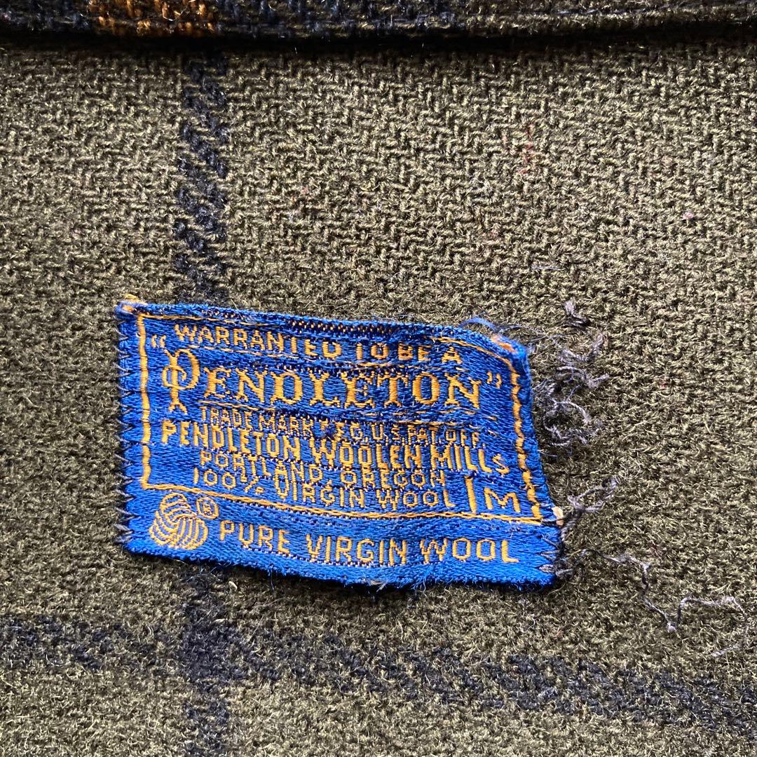 60s ビンテージ USA製 ペンドルトン チェック ウールシャツジャケット