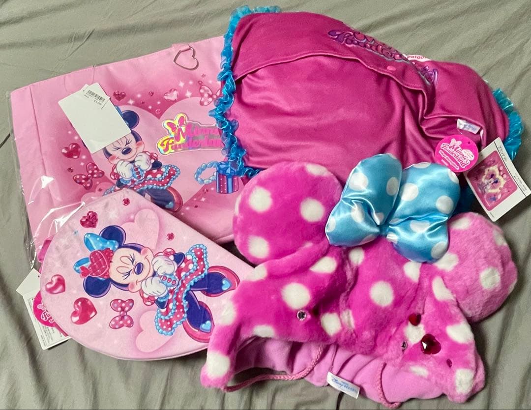 パルパルーザ 4点セット ミニー ファンキャップ ブランケット バッグ ディズニー・パルパルーザ”ミニーのファンダーランド”」デザイン！東京