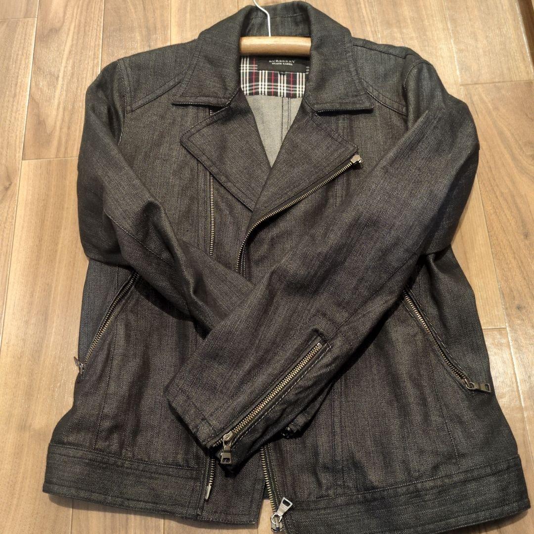 s*a様 【バーバリー ブラックレーベル】ライダースジャケット