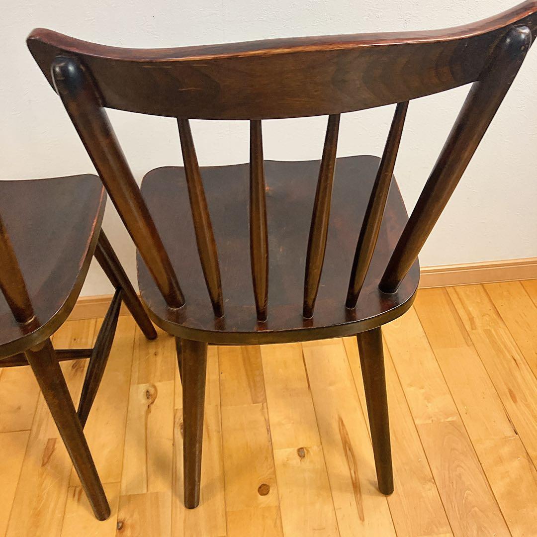 本物志向 北海道民芸家具 ダイニングチェア ウィンザーチェア 樺材