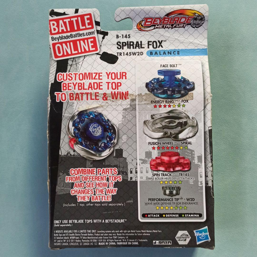 未開封メタルファイト ベイブレード スクリューフォックスTR145W2D