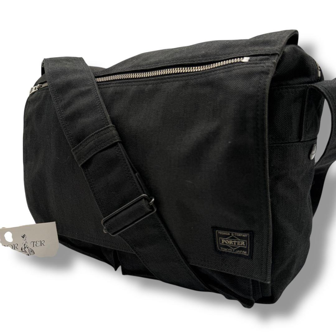 未使用級　ポーター　877　スモーキー　メッセンジャーバッグ