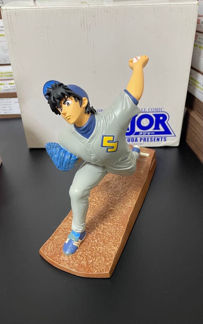 250個　MAJOR メジャー　満田拓也直筆サイン&No入　フィギュア　茂野吾郎