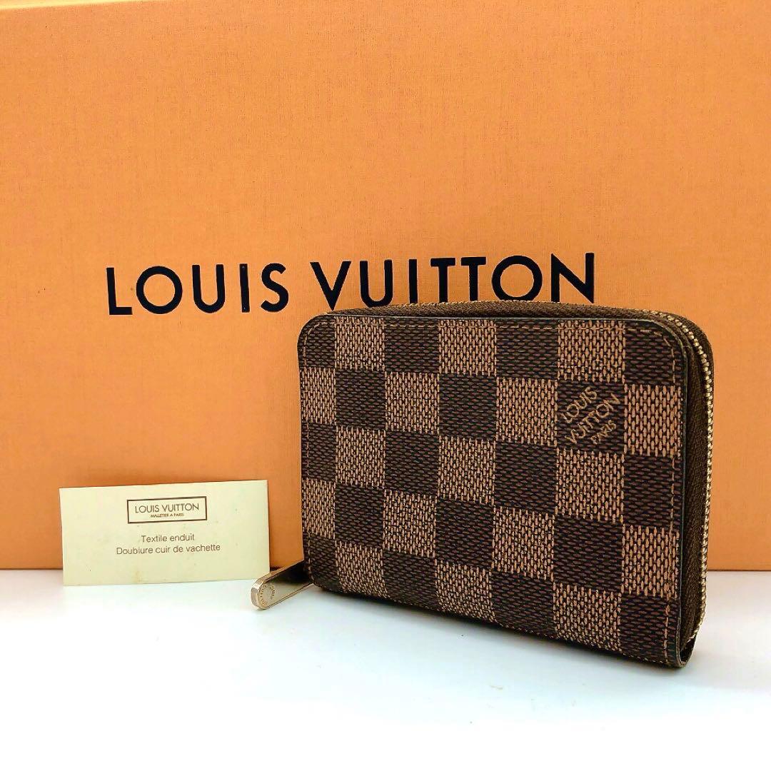 美【LOUIS VUITTON】ケース　ジッピーパース　ダミエ