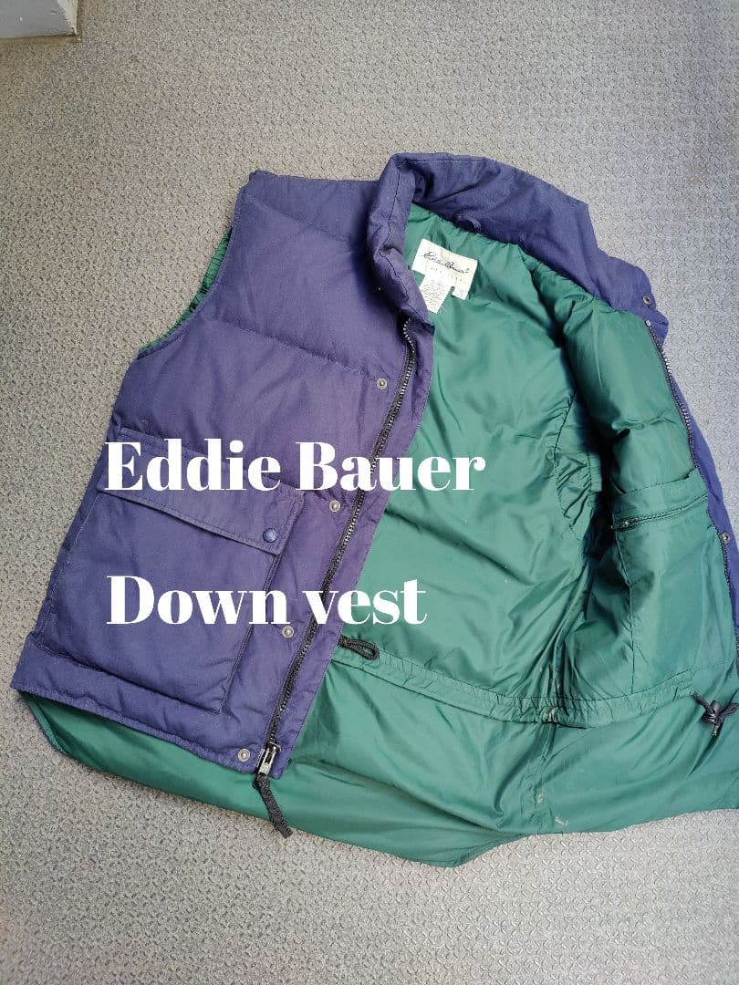 Eddie Bauer エディーバウアー ダウン ベスト 白タグ ビンテージ