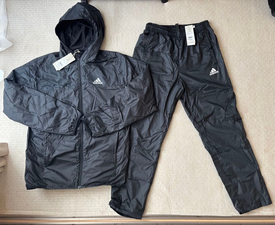 新品未使用 adidas ジャージ上下セットアップ ブラック M アディダス adidas ジュニア ジャージ上下セット アディダス