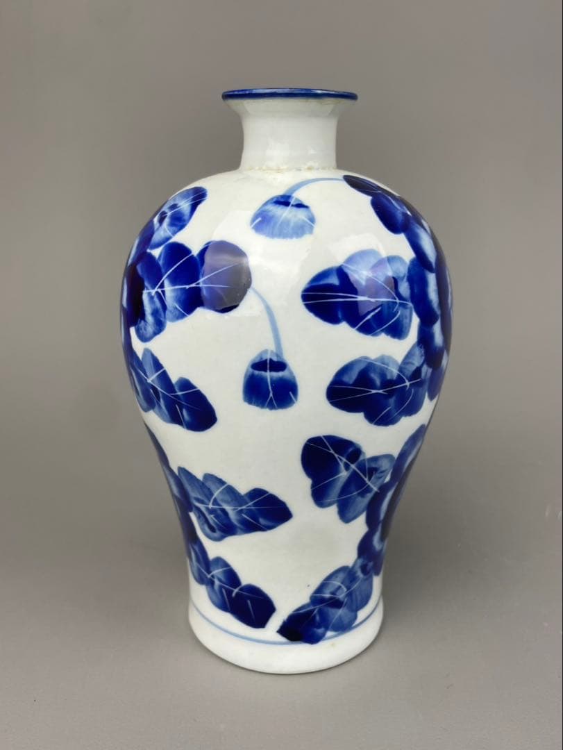 中国美術 青花 花瓶 年代物 花器 徳利 ブルーローズ 染付 花入 - メルカリ