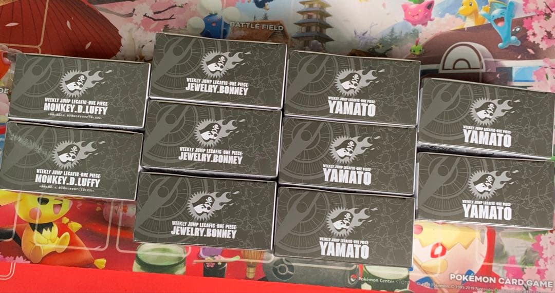 週刊少年ジャンプ　レカフィグ　ワンピース　ルフィ　ボニー　ヤマト　まとめ売り レカフィグ ジュエリー・ボニー ワンピース カード 週刊少年ジャンプ