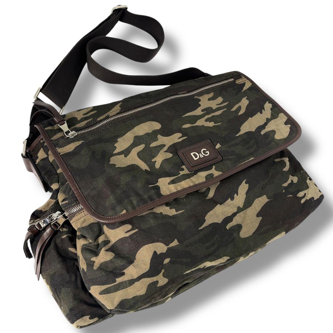 極美品】ドルチェアンドガッパーナ DG メッセンジャー 迷彩 カモフラ