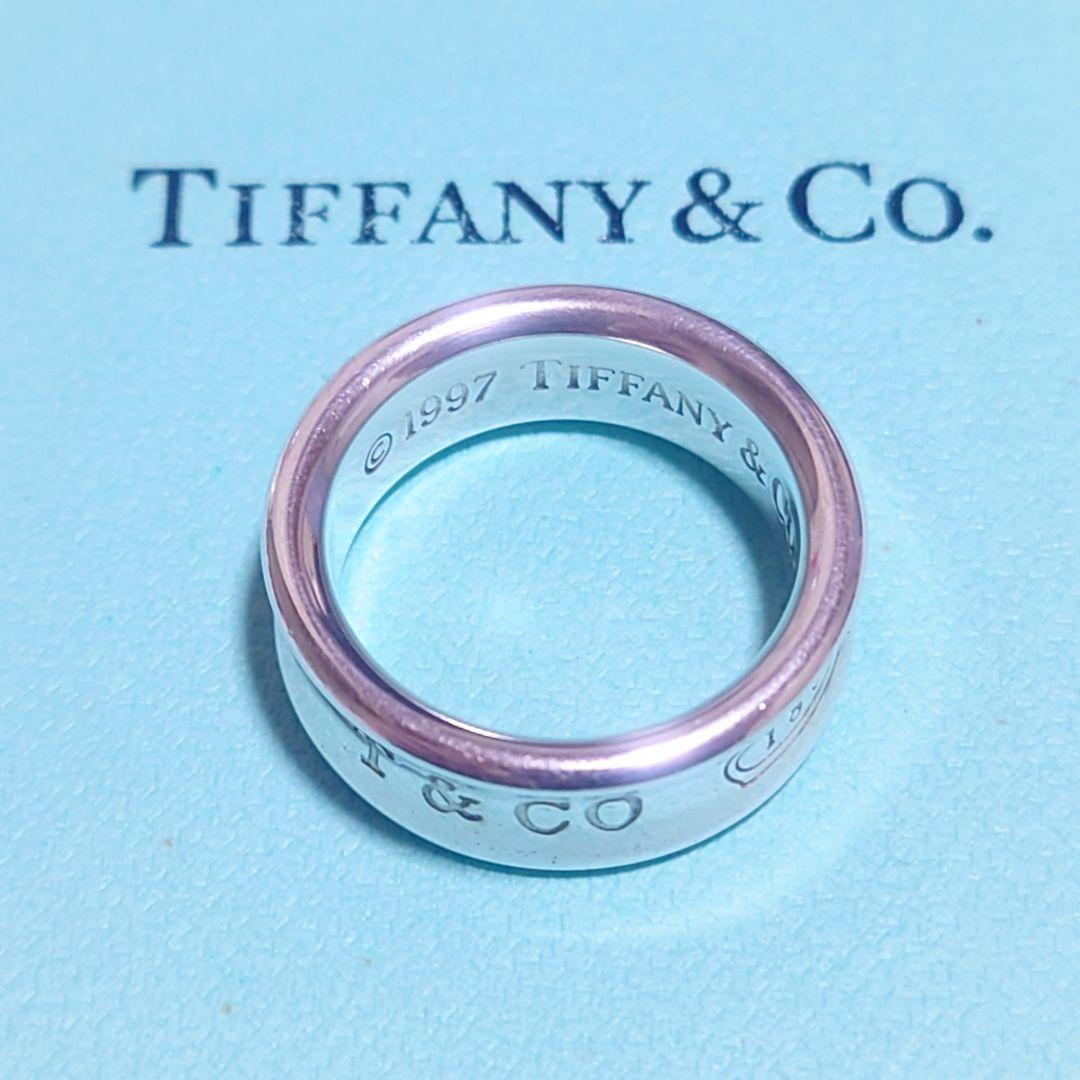 極美品 ティファニー リング ナロー 10号 1837 シルバー 1997