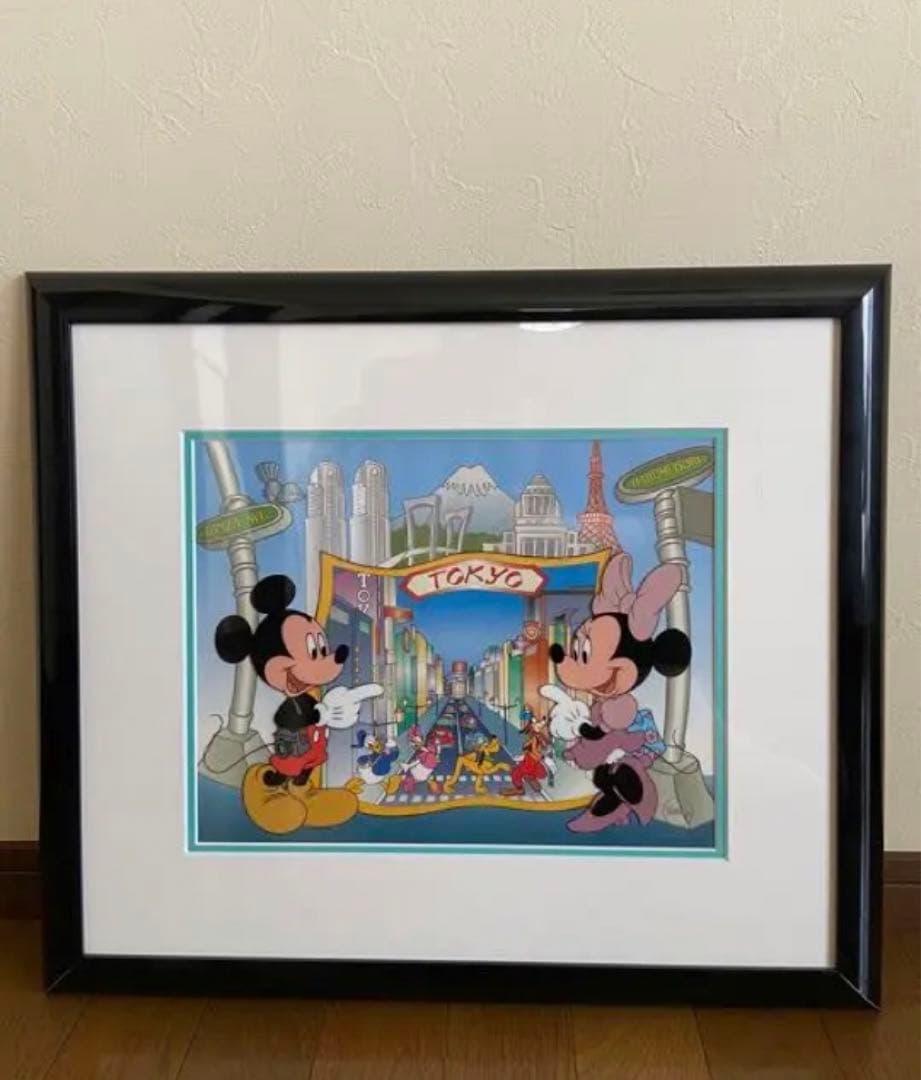 ディズニー　ミッキー　ミニー \"TOKYO\" セル画