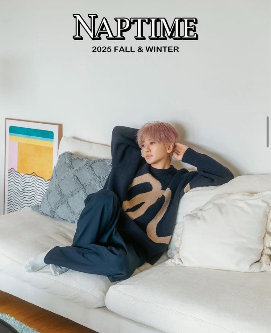 Naptime FW25 ニットプルオーバー NAVY Mサイズ Nissy - メルカリ