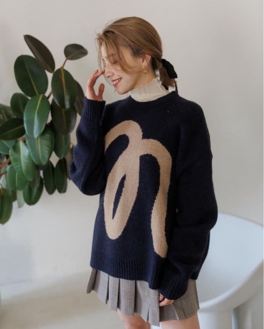 Naptime FW25 ニットプルオーバー NAVY Mサイズ Nissy - メルカリ