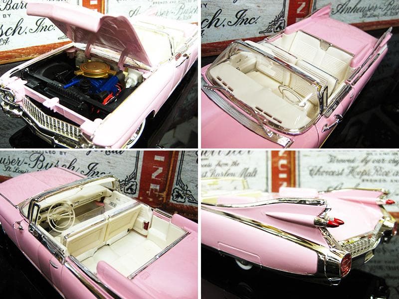 1959年ピンクキャデラック エルドラドビアリッツ 1/18 ミニカー
