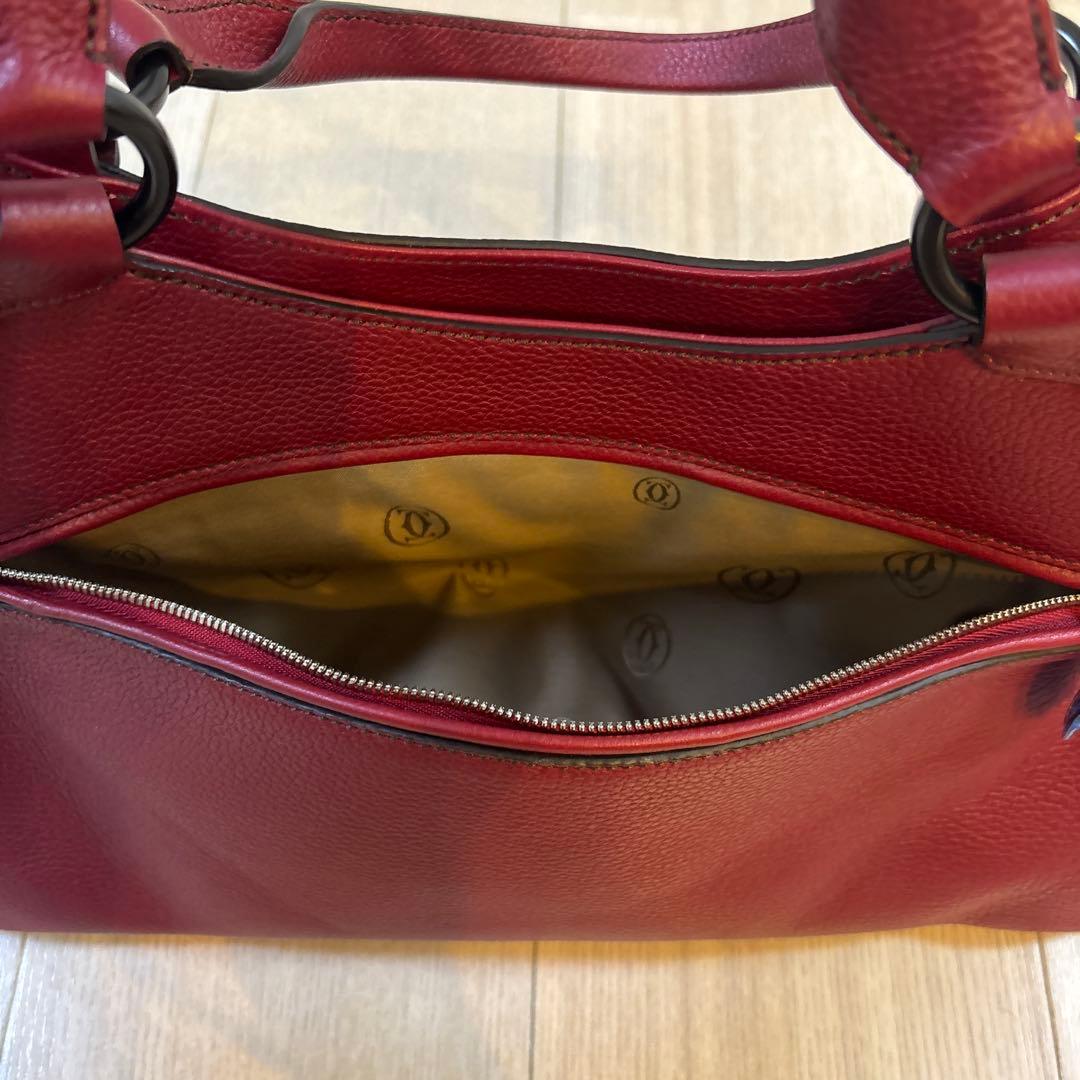 新品未使用 美品Cartier【カルティエ】マルチェロ ハンドバッグ 赤