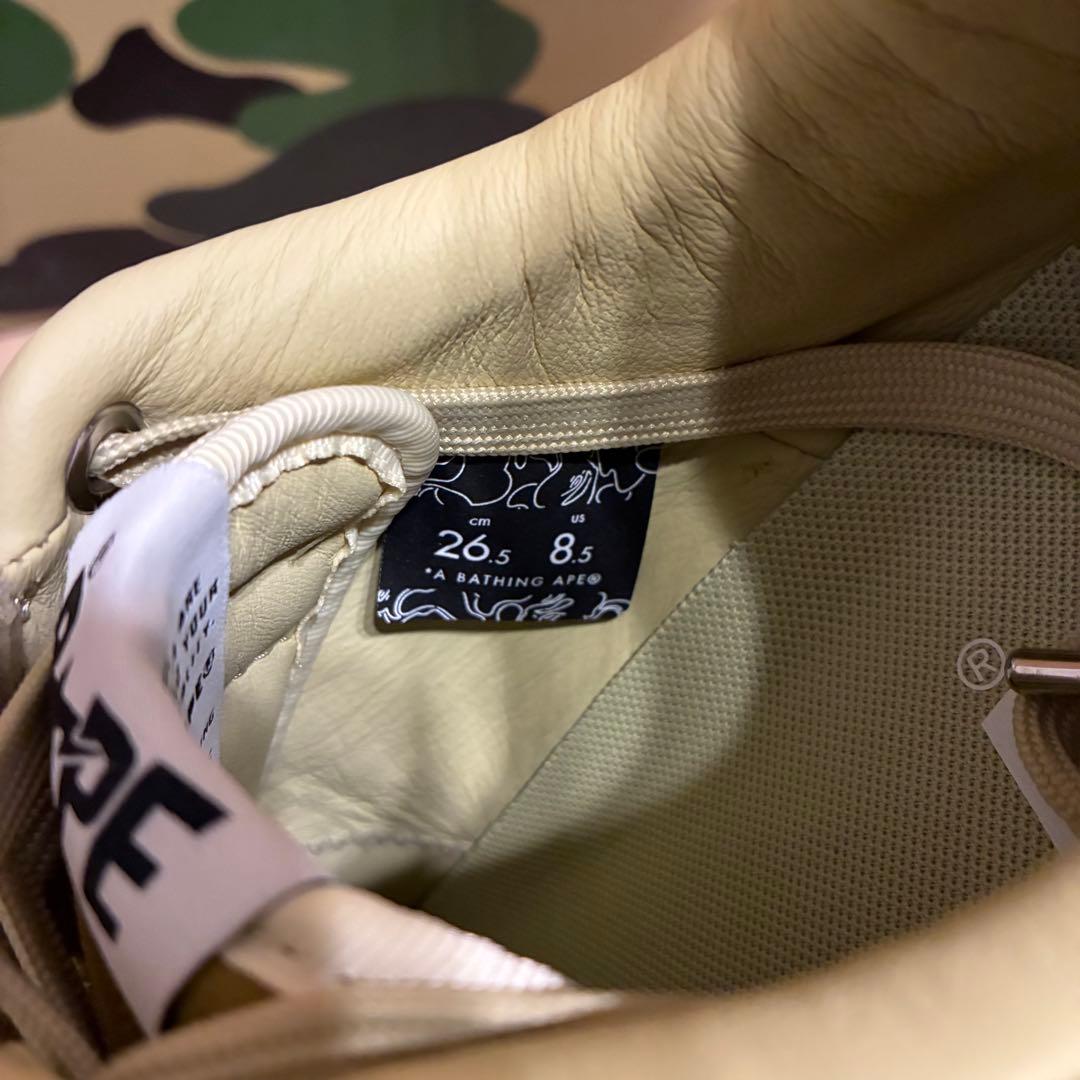 新品未使用】BAPESTA #3 ベージュ26.5cm ベイプ - メルカリ