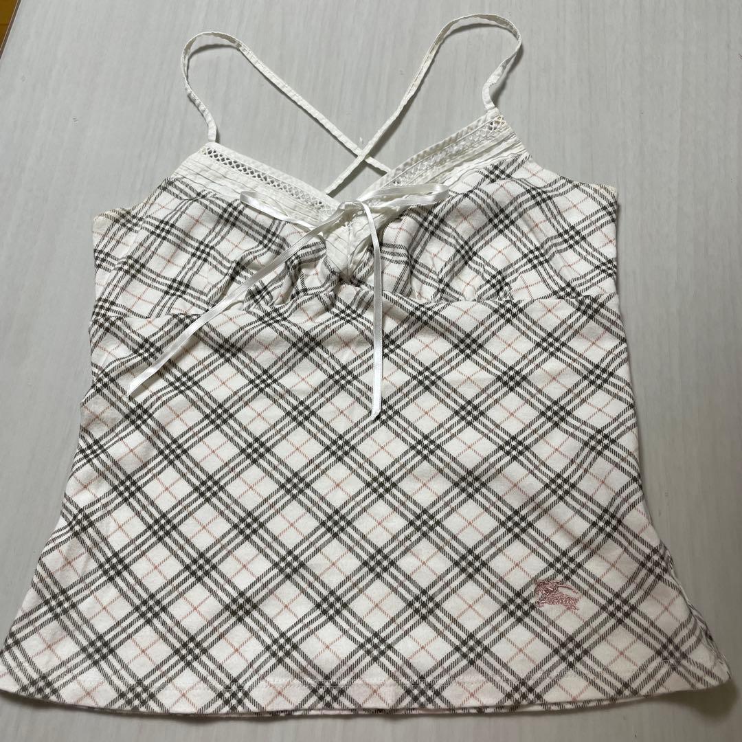 b*7様 バーバリーブルーレーベルキャミソールノバチェック