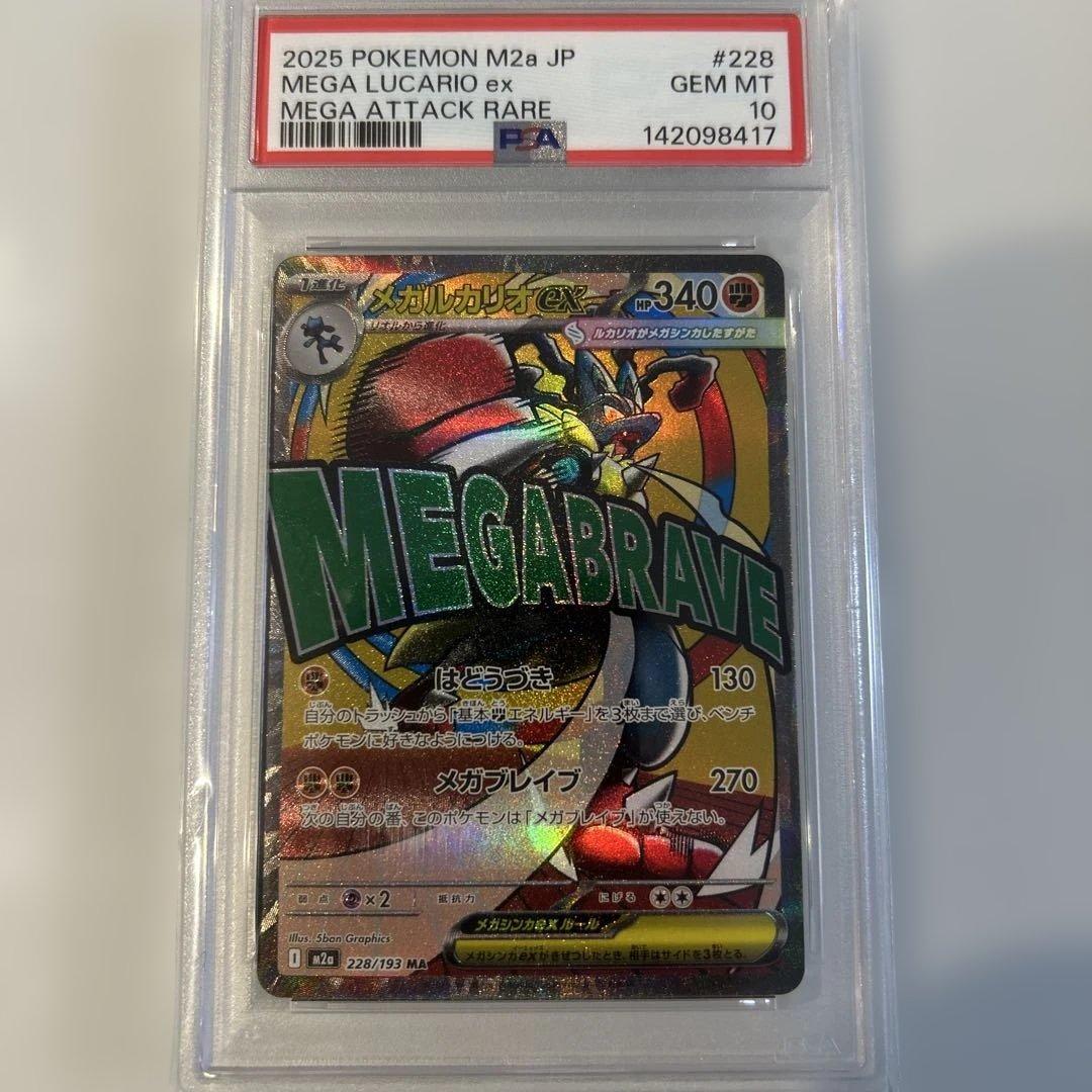 MEGA LUCARIO ex #228 PSA 10 レアカード
