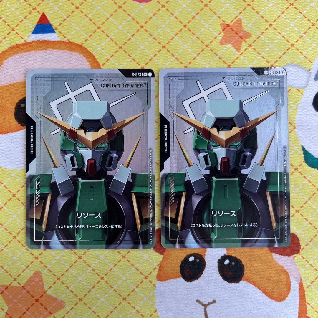 ガンダムカードゲーム リソースカード パラレル C＋ デュナメス 2枚