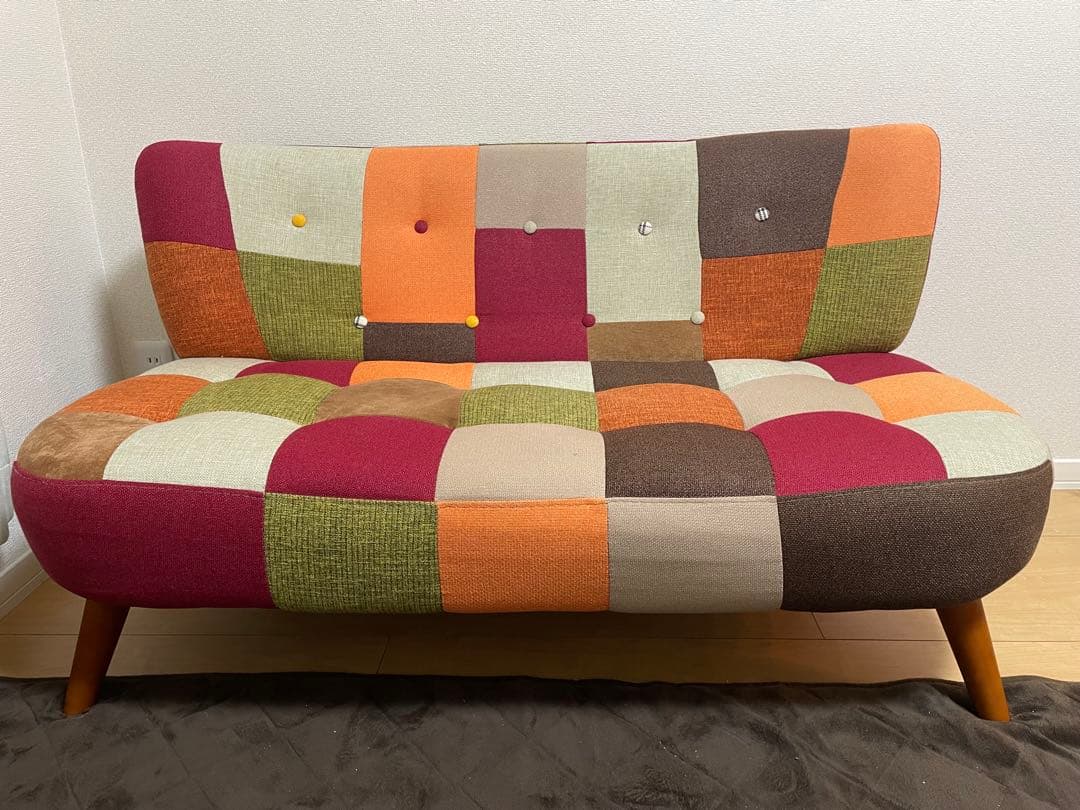 パッチワークソファ