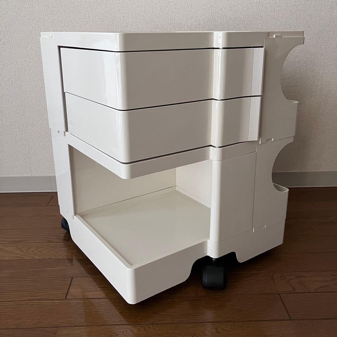 正規品 ボビーワゴン 2段 白 Joe Colombo B-LINE ビーライン