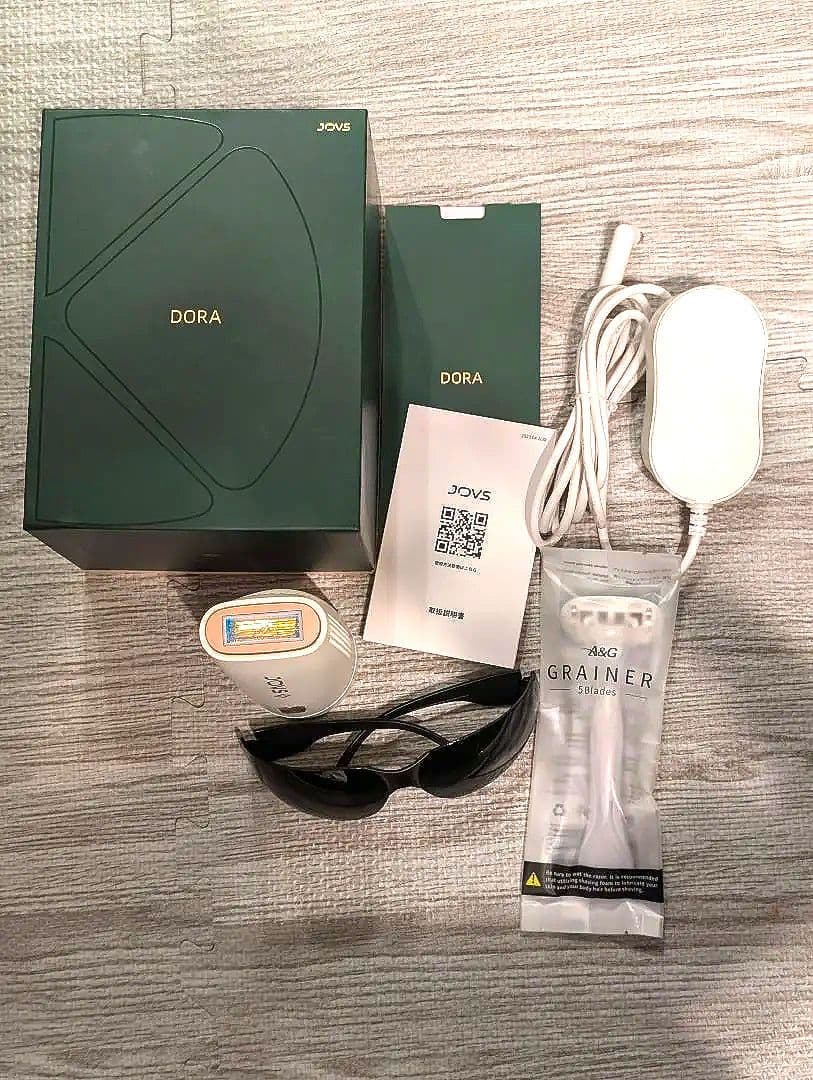 JOVS DORA 脱毛器 本体と付属品 9ae81f94b1d21bc938b80b79bc0510