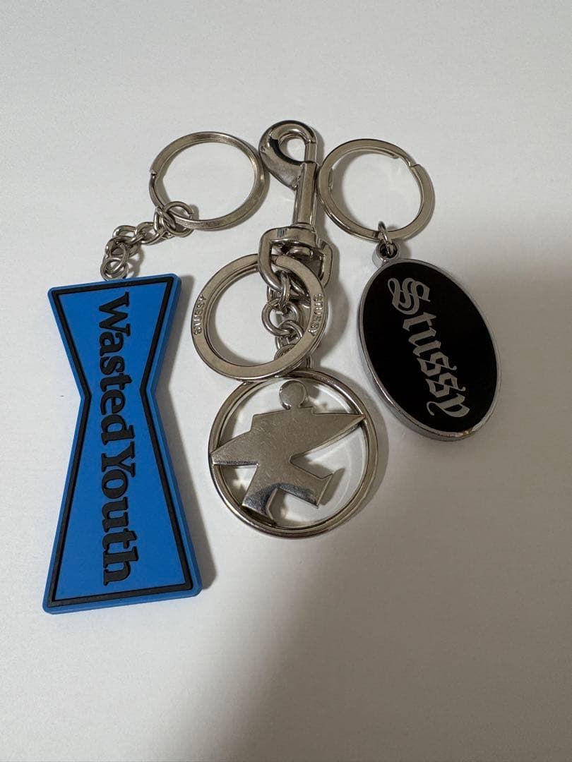 stussy wasted youth afterbase キーホルダー　3点