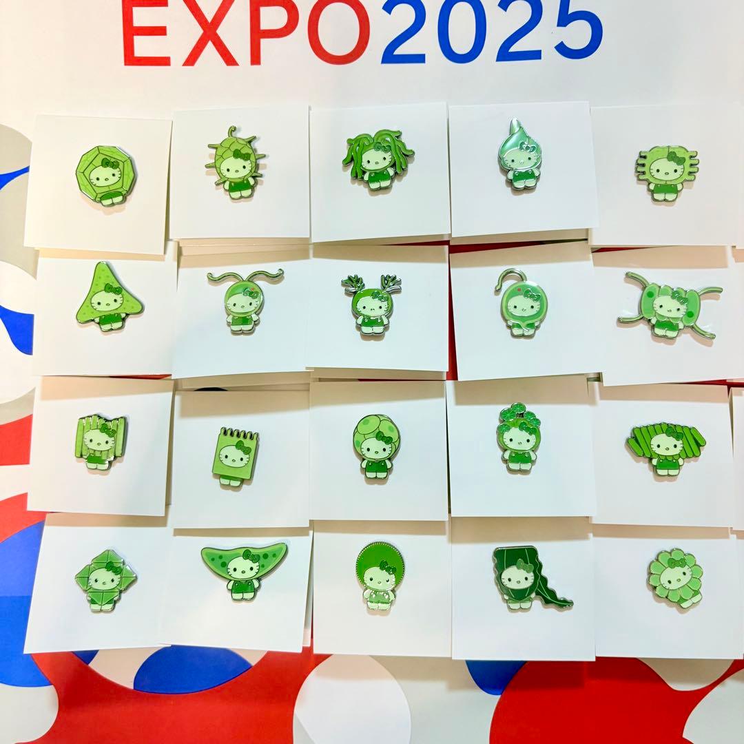 大阪関西万博 日本館 藻キティ シークレットピンバッジ コンプリート