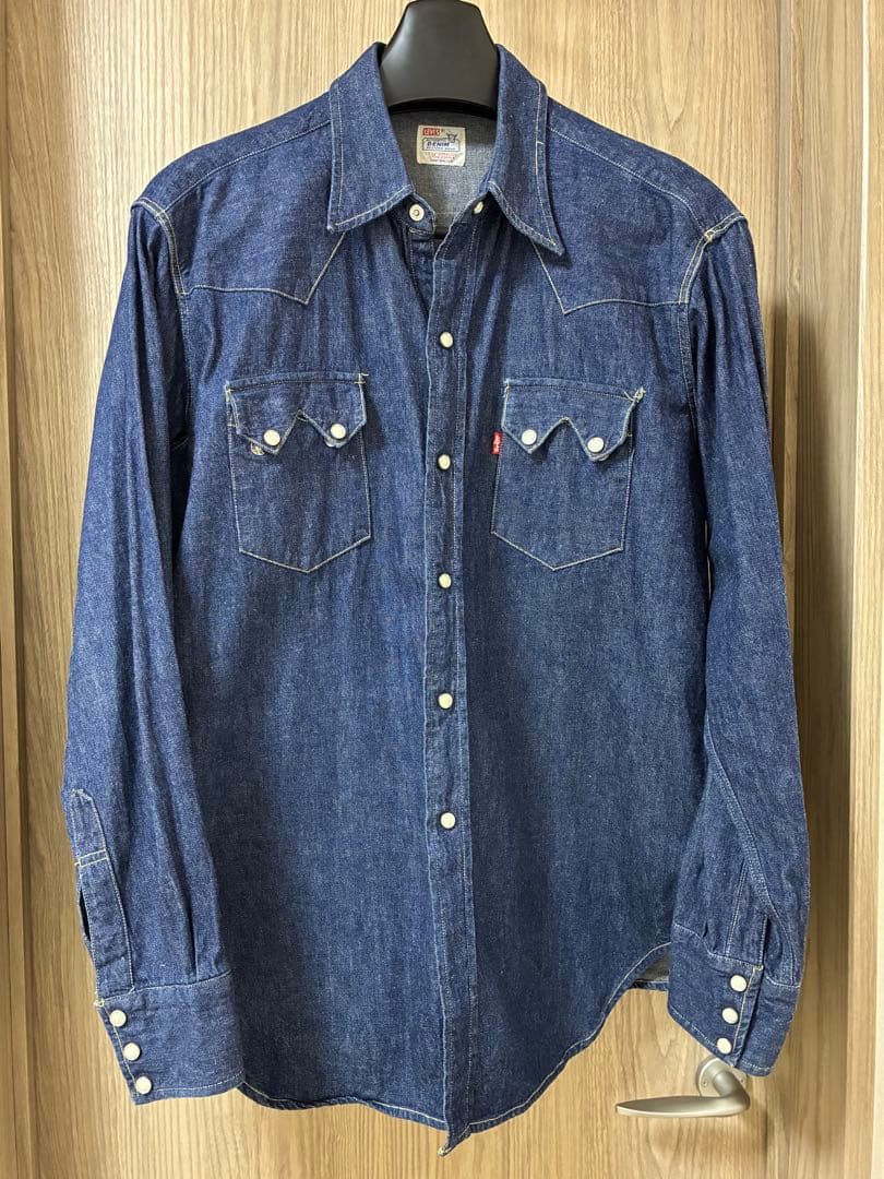 LEVI'S リーバイス ウエスタン デニムシャツ インディゴ 濃紺 USA製