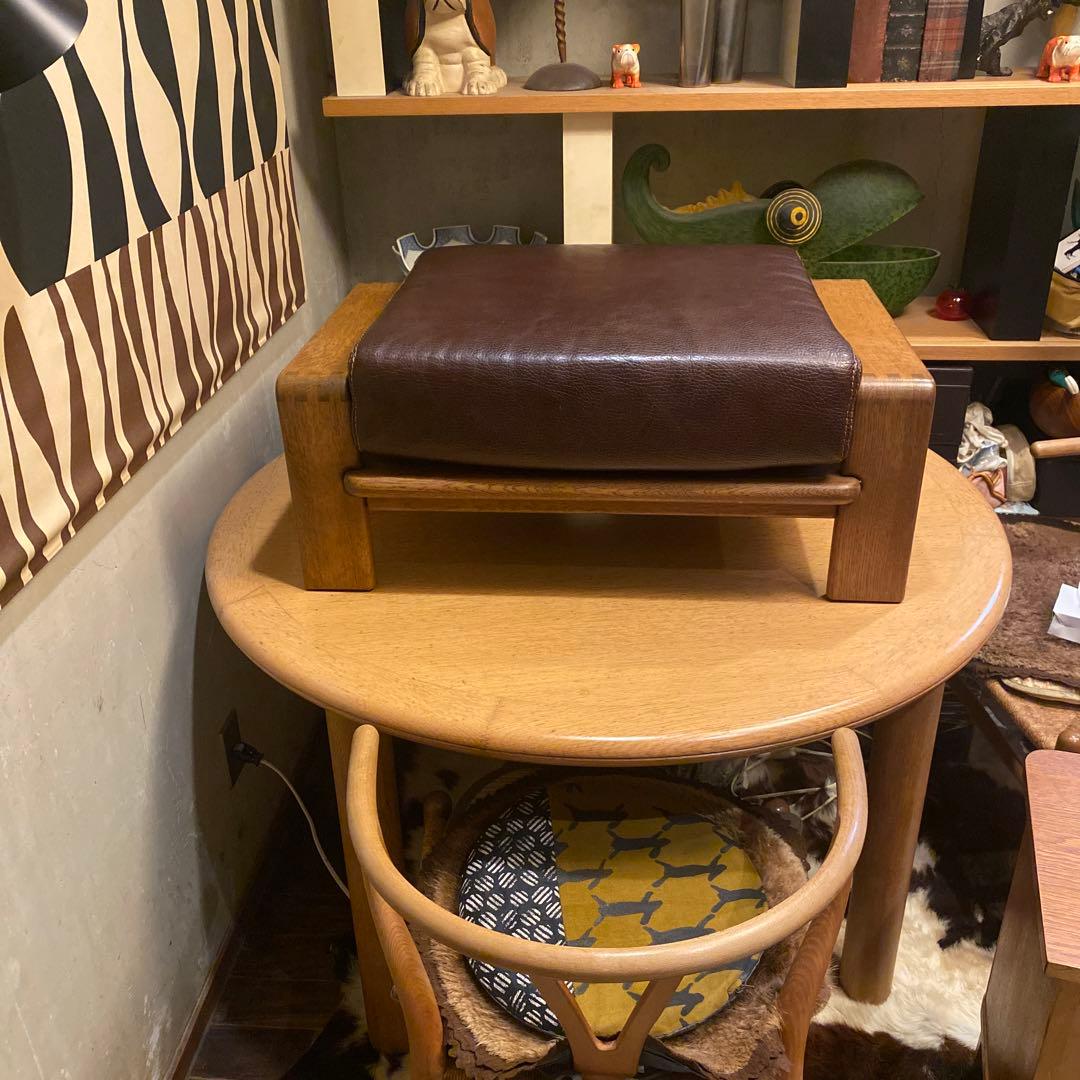 Condehouse ボルス オットマン 高級 シボ厚革 旭川家具