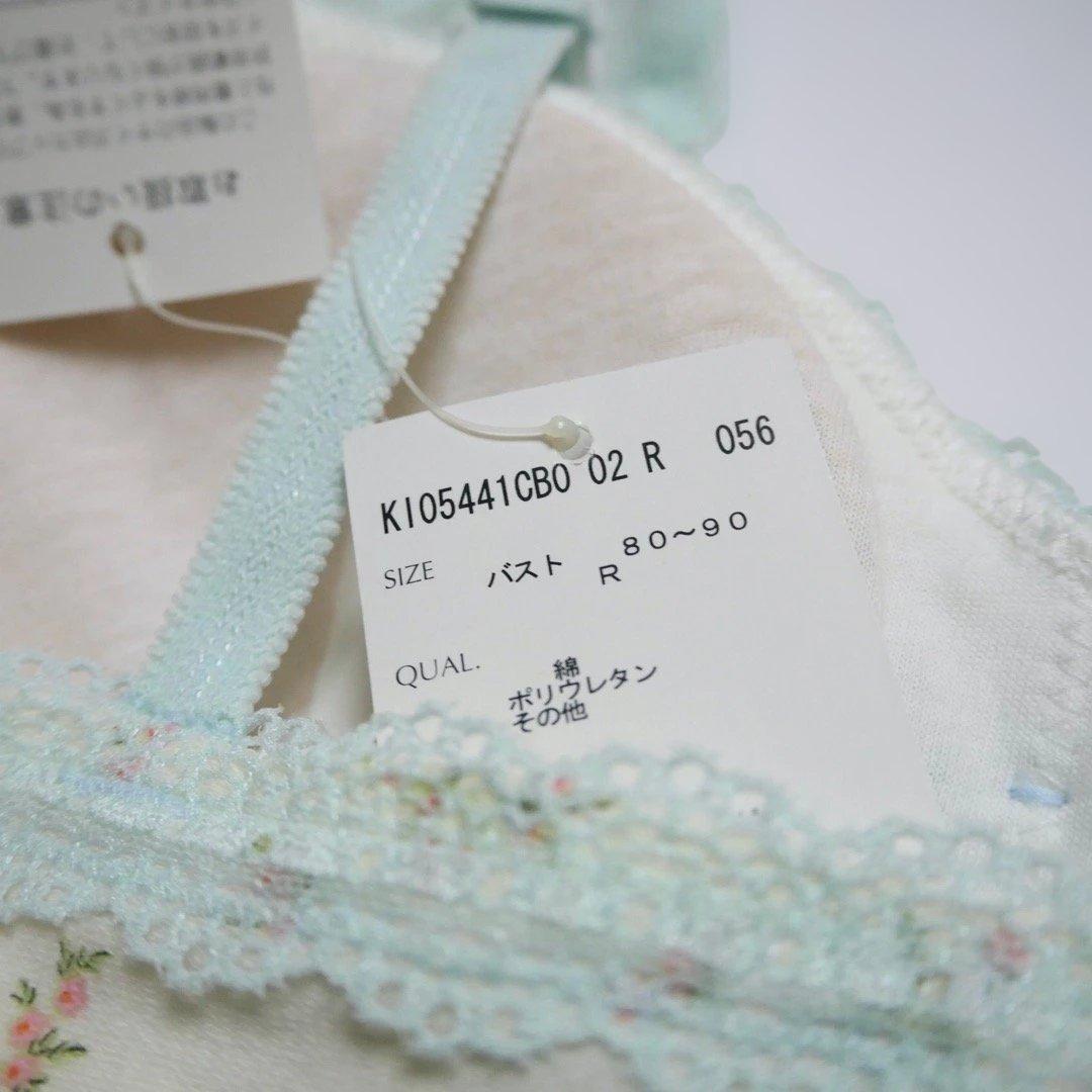 NY様ご依頼分 KID BLUE 小花ストライプカップブラ&ショーツ2点おまとめ