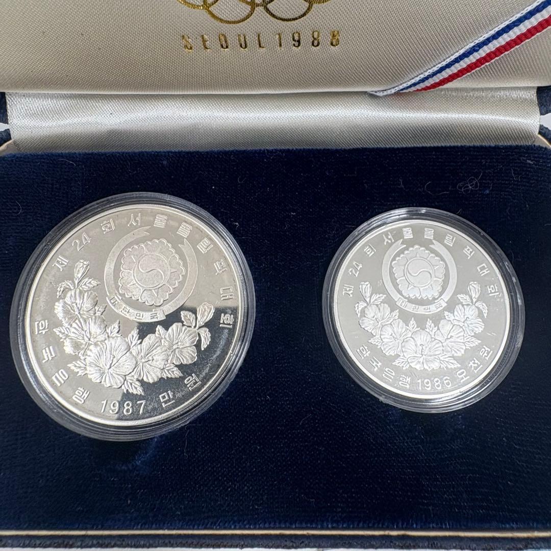 1988年ソウルオリンピック記念銀貨セット SV 925 - メルカリ