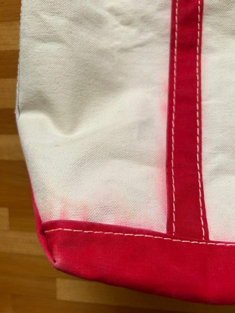 70s 80s L.L.BEAN トートバッグ サイドタグ 赤 M ヴィンテージ