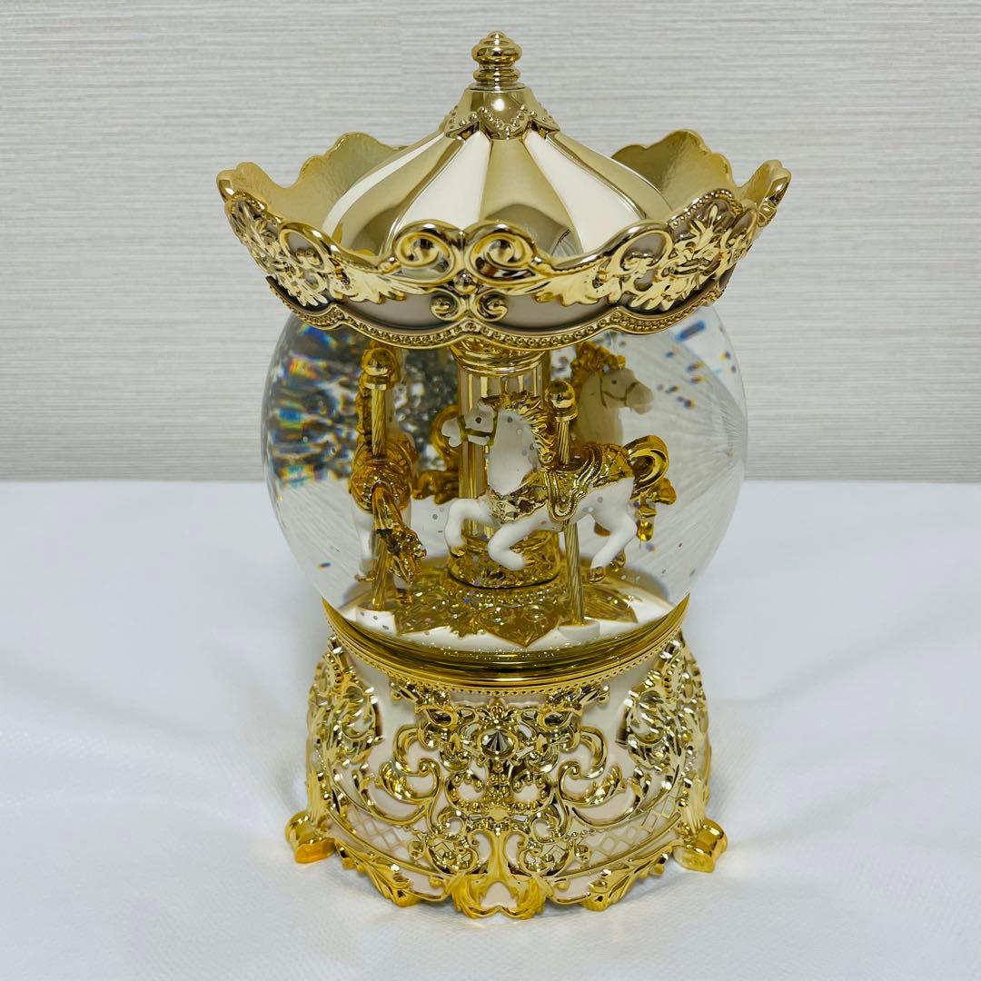 【希少】HARMONIA メリーゴーランド スノードーム