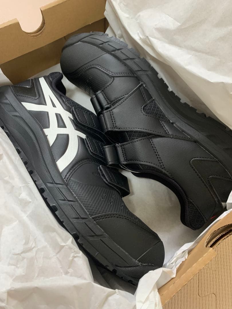asics WINJOB CP112 黒x白 安全靴 新品