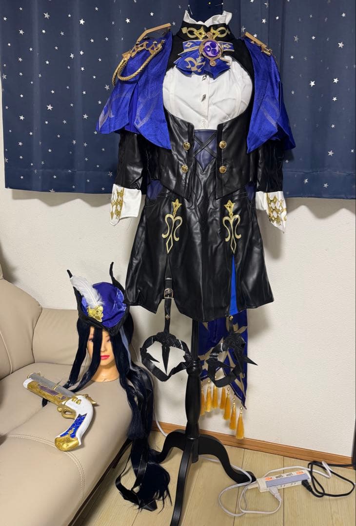 原神 クロリンデ　コスプレ　衣装　ウィッグ 武器つき