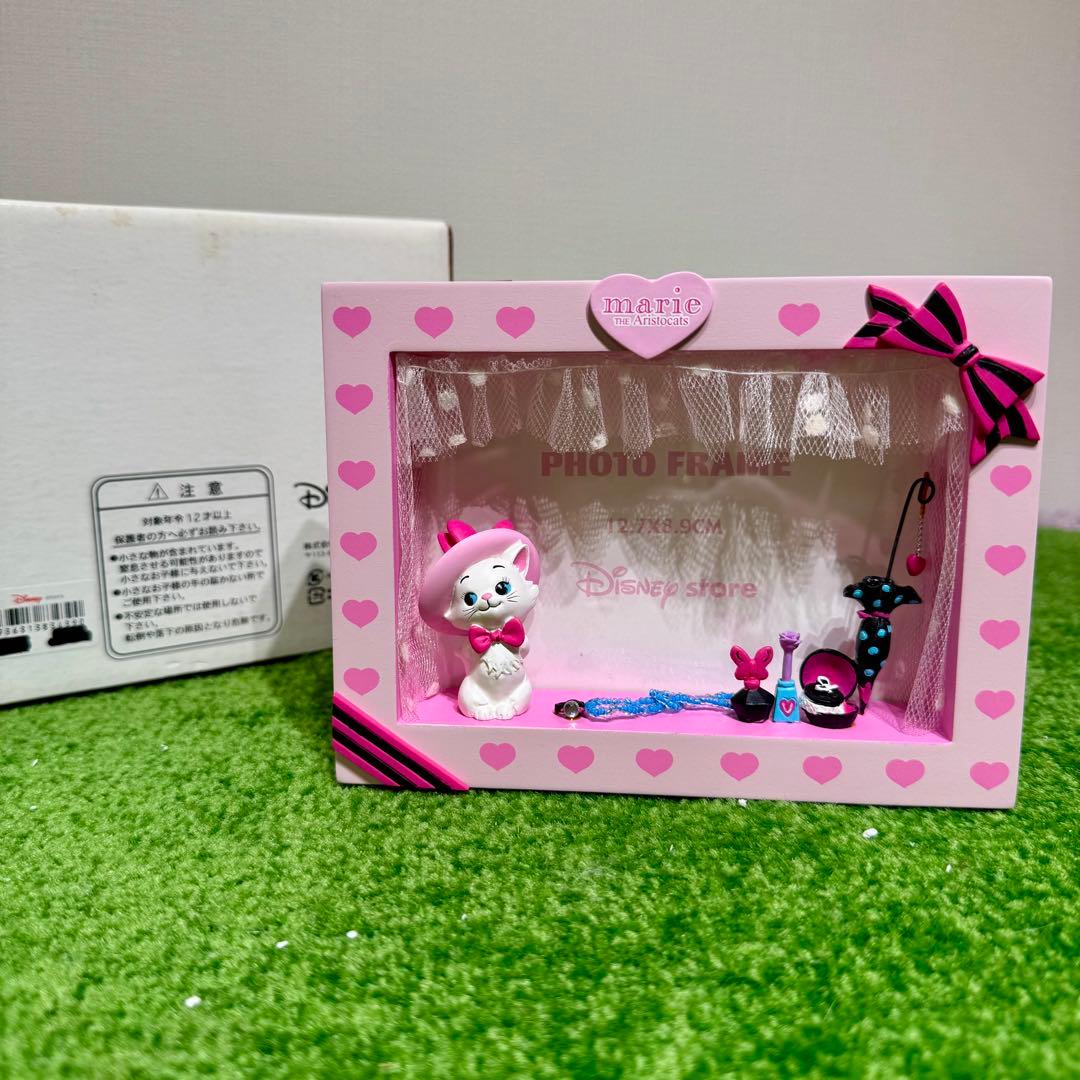 ディズニー おしゃれキャット　マリー　フォトフレーム　置物　フィギュア