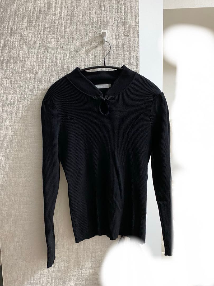 overE チャイナパネルニット ブラック 96サイズ - メルカリ