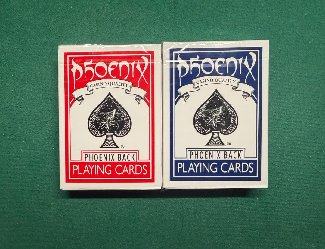 Phoenix Back Playing Cards 赤 青 セット