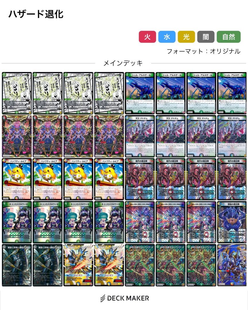 ハザード退化 デッキ オリジナルフォーマット デュエマ オリジナルCS】「flat-CS in 大須(2025/6/12)」結果 ガイア