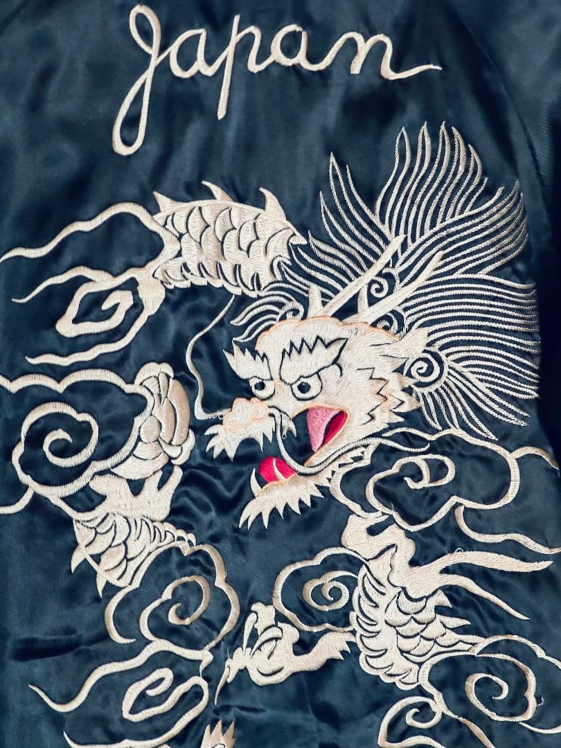 美！レア柄【東洋エンタープライズ】リバーシブルスカジャン 鹿柄！