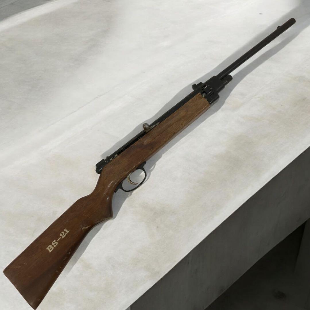 昭和レトロ】射的銃 ライフル コルク銃 BS-21 - メルカリ