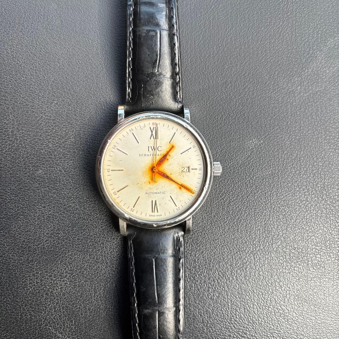 IWC 自動巻き 時計 シルバー/ブラック